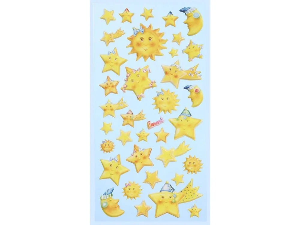 ΑΥΤΟΚΟΛΛΗΤΑ SOFTY ΑΣΤΕΡΙΑ ΗΛΙΟΙ ΦΕΓΓΑΡΙΑ