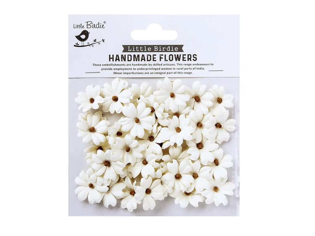 ΛΟΥΛΟΥΔΑΚΙΑ ΜΕ ΧΑΝΤΡΑ ΛΕΥΚΑ 2,5 εκ. 40 τεμ.