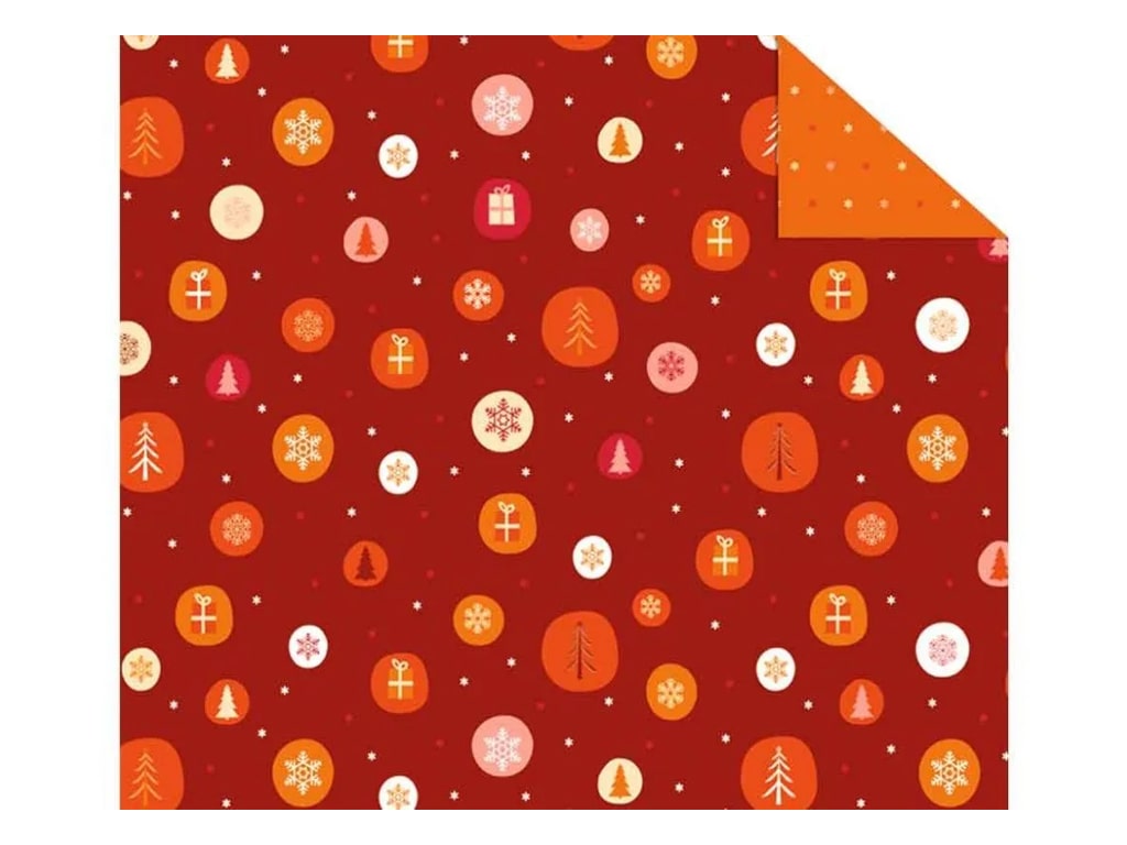 ΧΑΡΤΟΝΙ RED NOEL ΜΟΤΙΒΟ 3 49,5Χ68 εκ.