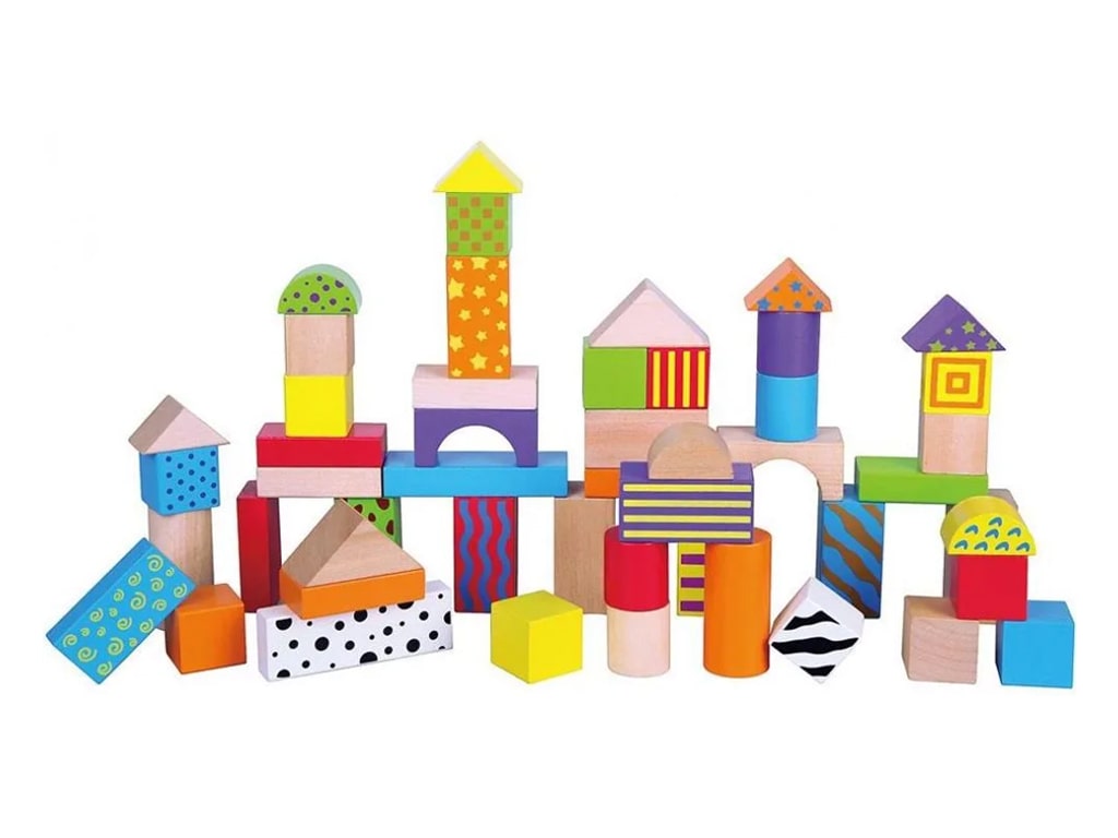 ΞΥΛΙΝΑ BLOCKS ΧΡΩΜΑΤΙΣΤA 50 τεμ. ΞΥΛΙΝΑ BLOCKS ΧΡΩΜΑΤΙΣΤA 50 τεμ.