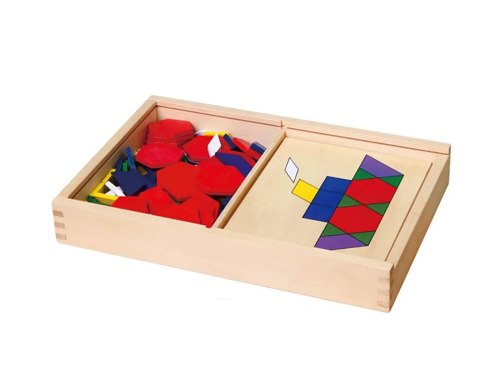 PATTERN BLOCKS ΞΥΛΙΝΑ 120 τεμ.