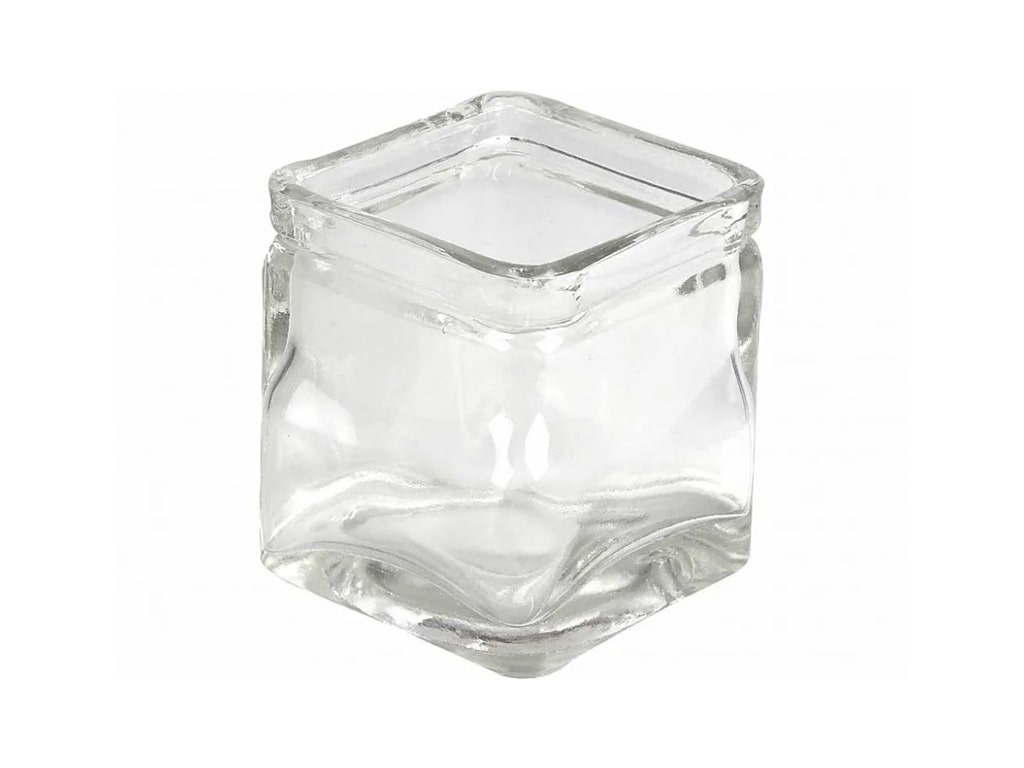 ΒΑΖΟ ΓΥΑΛΙΝΟ ΜΙΚΡΟ ΤΕΤΡΑΓΩΝΟ 7,5Χ7,5Χ8 εκ.