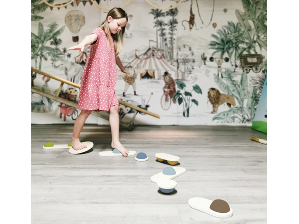 ΒΗΜΑΤΑ ΙΣΟΡΡΟΠΙΑΣ SENSORY ΞΥΛΙΝΑ 8 τεμ.