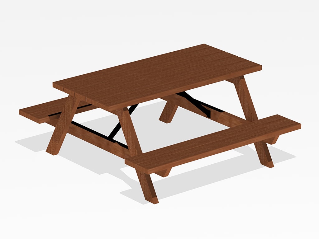 ΤΡΑΠΕΖΙ ΠΙΚ ΝΙΚ ΞΥΛΙΝΟ 1,75X1,60X0,75 μ.