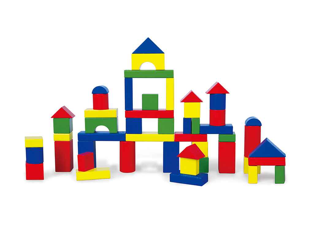 ΟΙΚΟΔΟΜΙΚΟ ΥΛΙΚΟ ΞΥΛΙΝΟ COLOR 50 τεμ.