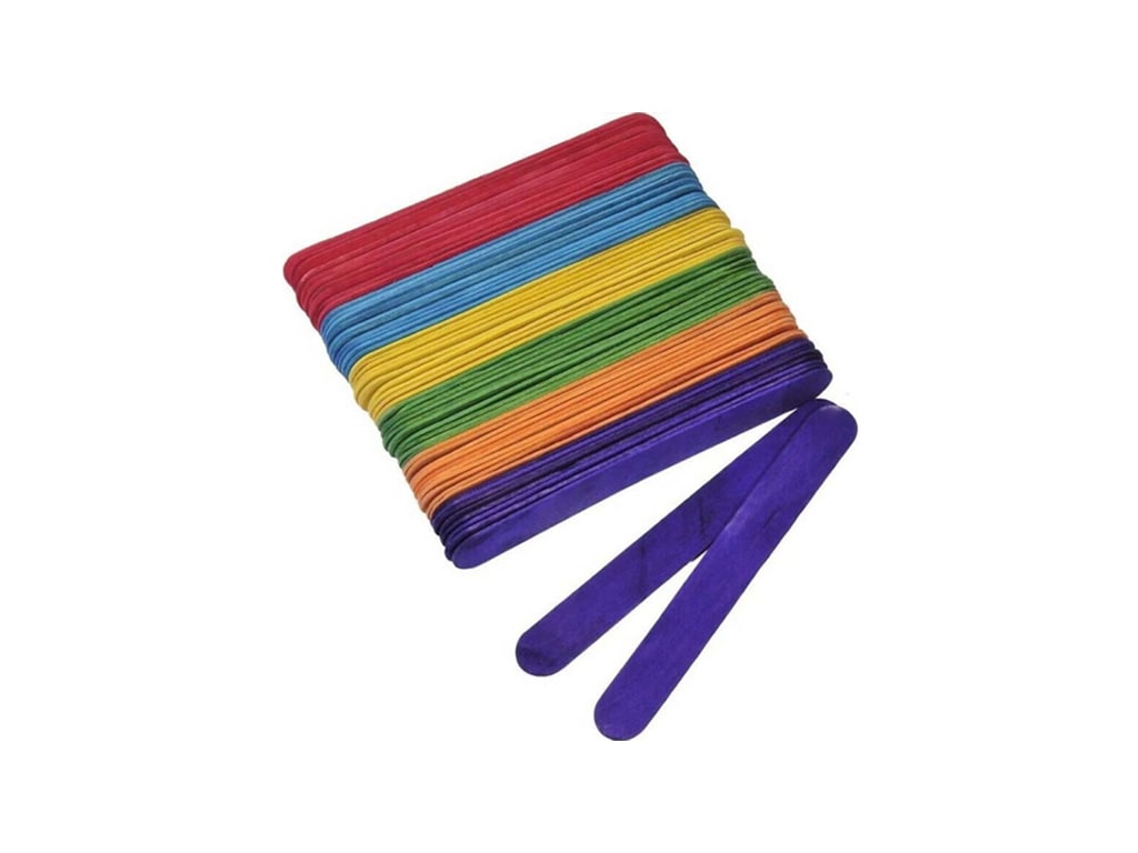 ΞΥΛΑΚΙΑ ΠΑΓΩΤΟΥ ΧΡΩΜ. ΜΕΓΑΛΑ 1,9X15,5 εκ. 80 τεμ.