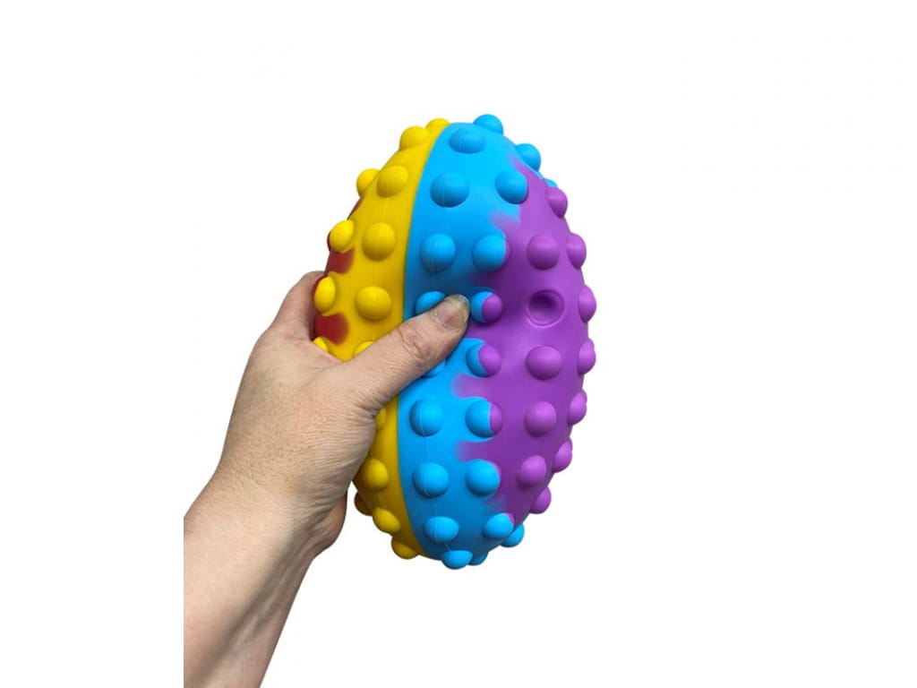 SENSORY ΜΠΑΛΑ POP IT ΣΕ ΣΧΗΜΑ RUGBY