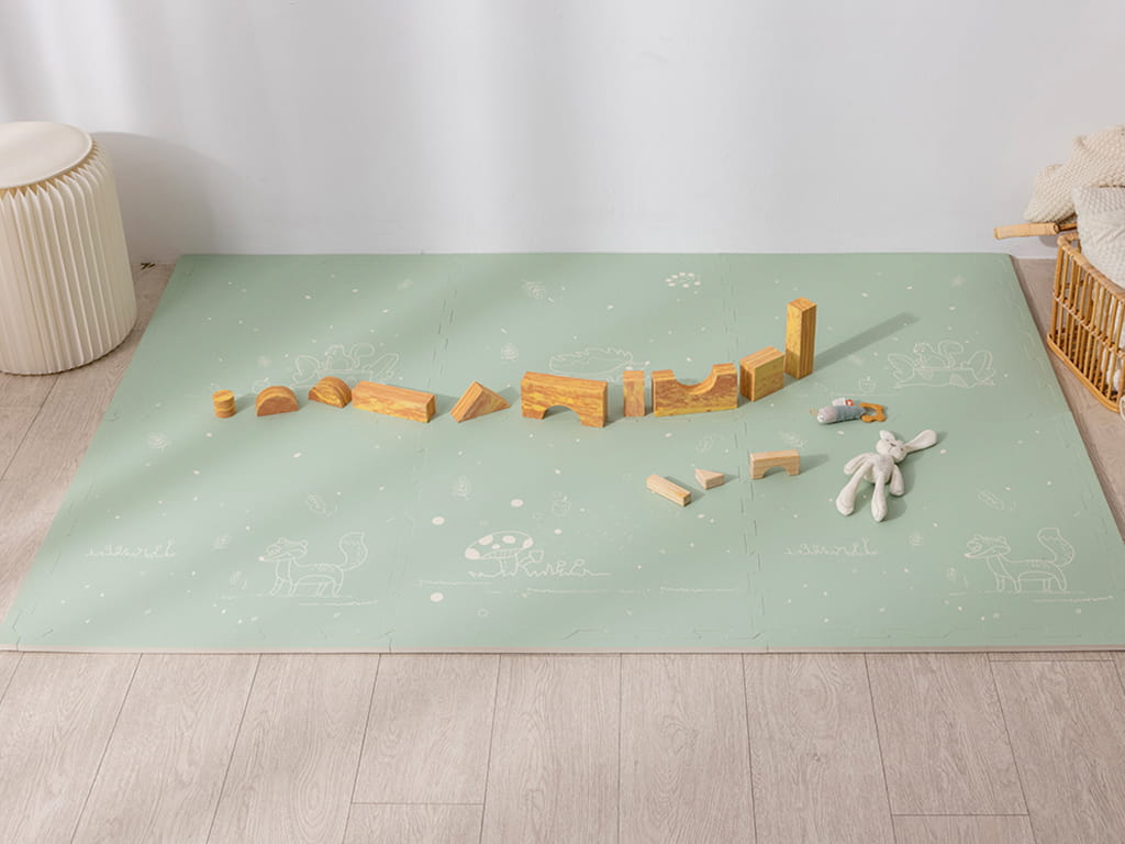 ΧΑΛΑΚΙ ΠΑΖΛ FOREST ΑΦΡΩΔΕΣ ΜΕΝΤΑ 126Χ186Χ1,3 εκ. 6+4 τεμ.