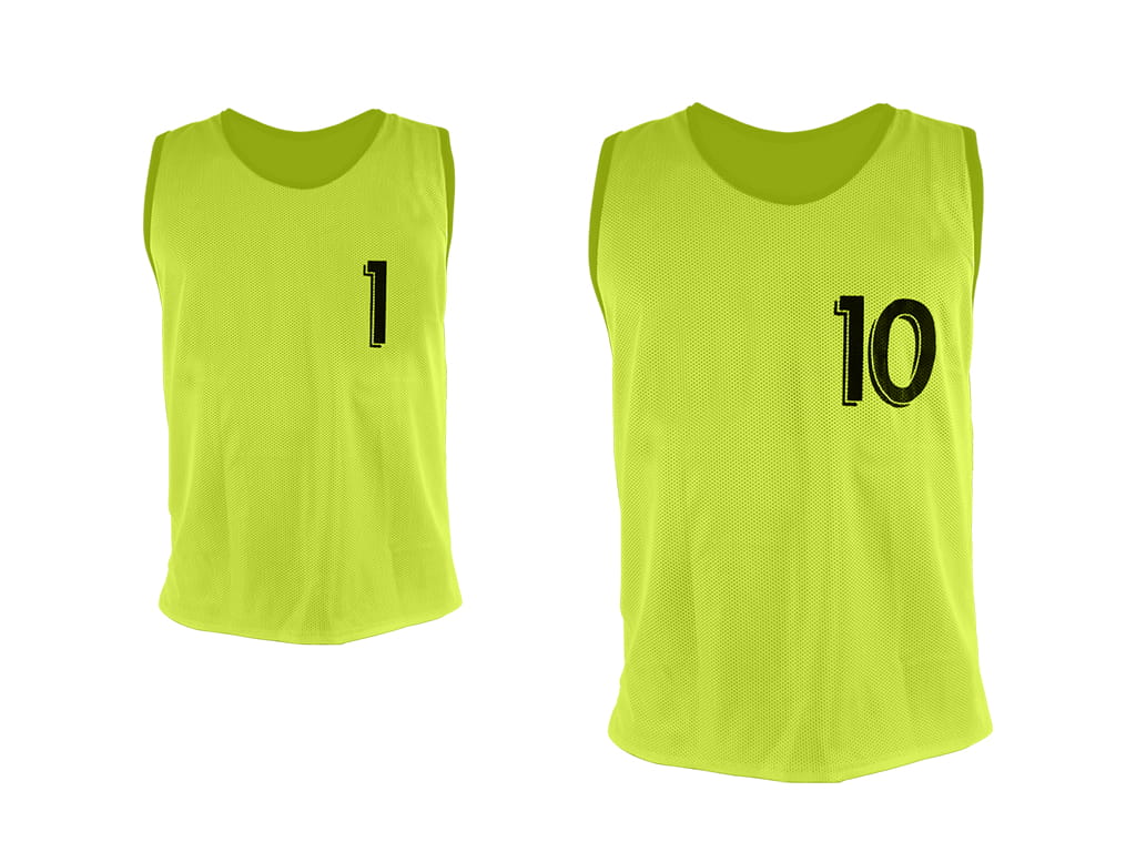 ΣΕΤ 10 ΣΑΛΙΑΡΕΣ ΜΕ ΝΟΥΜΕΡΑ 1-10 ΚΙΤΡΙΝΟ FLUO