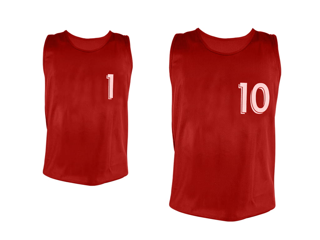 ΣΕΤ 10 ΣΑΛΙΑΡΕΣ ΜΕ ΝΟΥΜΕΡΑ 1-10 ΚΟΚΚΙΝΟ