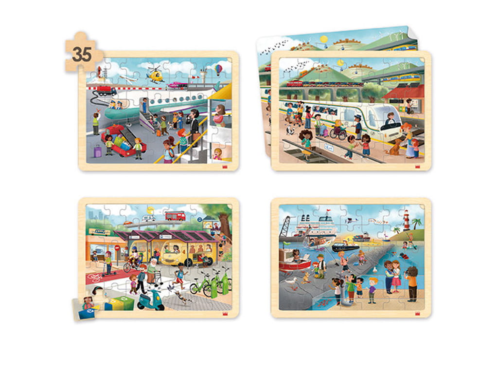 ΣΕΤ 4 ΠΑΖΛ ΜΕΣΑ ΜΕΤΑΦΟΡΑΣ 35 τεμ.