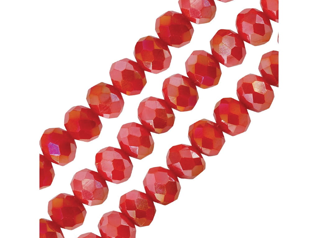 ΧΑΝΤΡΕΣ CRYSTAL ΚΟΚΚΙΝΟ ΟΠΑΚ 8Χ5 χιλ. 68 τεμ.