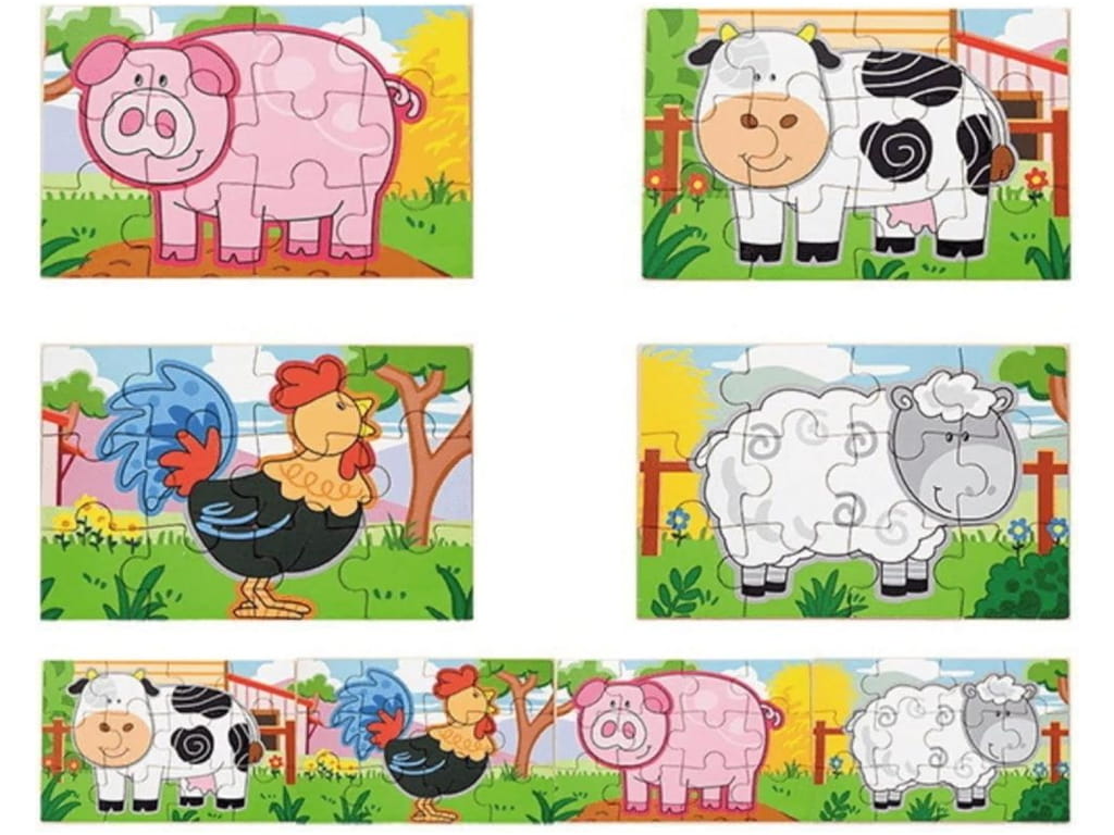 ΣΕΤ 4 ΠΑΖΛ ΖΩΑ ΦΑΡΜΑΣ