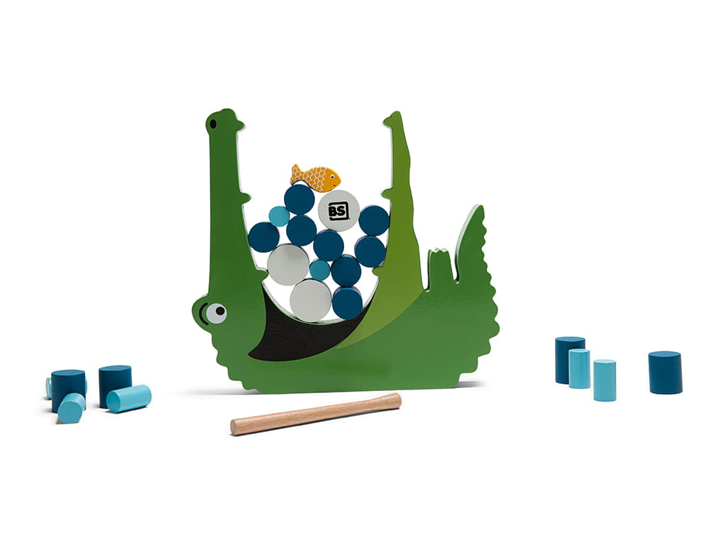 ΠΑΙΧΝΙΔΙ ΙΣΟΡΡΟΠΙΑΣ ΚΡΟΚΟΔΕΙΛΟΣ ΞΥΛΙΝΟ 22 τεμ.