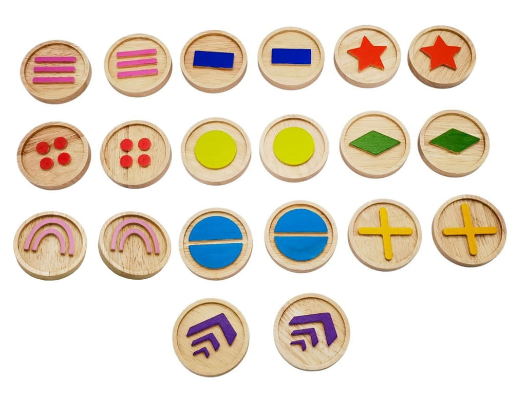 ΠΑΙΧΝΙΔΙ ΜΝΗΜΗΣ SENSORY ΞΥΛΙΝΟ 20 τεμ. ΠΑΙΧΝΙΔΙ ΜΝΗΜΗΣ SENSORY ΞΥΛΙΝΟ 20 τεμ.