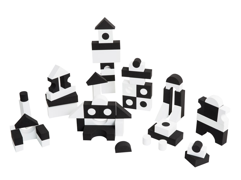 ΤΟΥΒΛΑΚΙΑ FOAM BLACK & WHITE 40 τεμ.