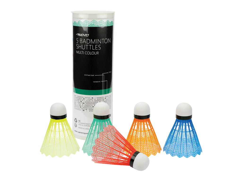 ΦΤΕΡΑ BADMINTON ΠΛΑΣΤΙΚΑ ΠΟΛΥΧΡΩΜΑ 5 τεμ.