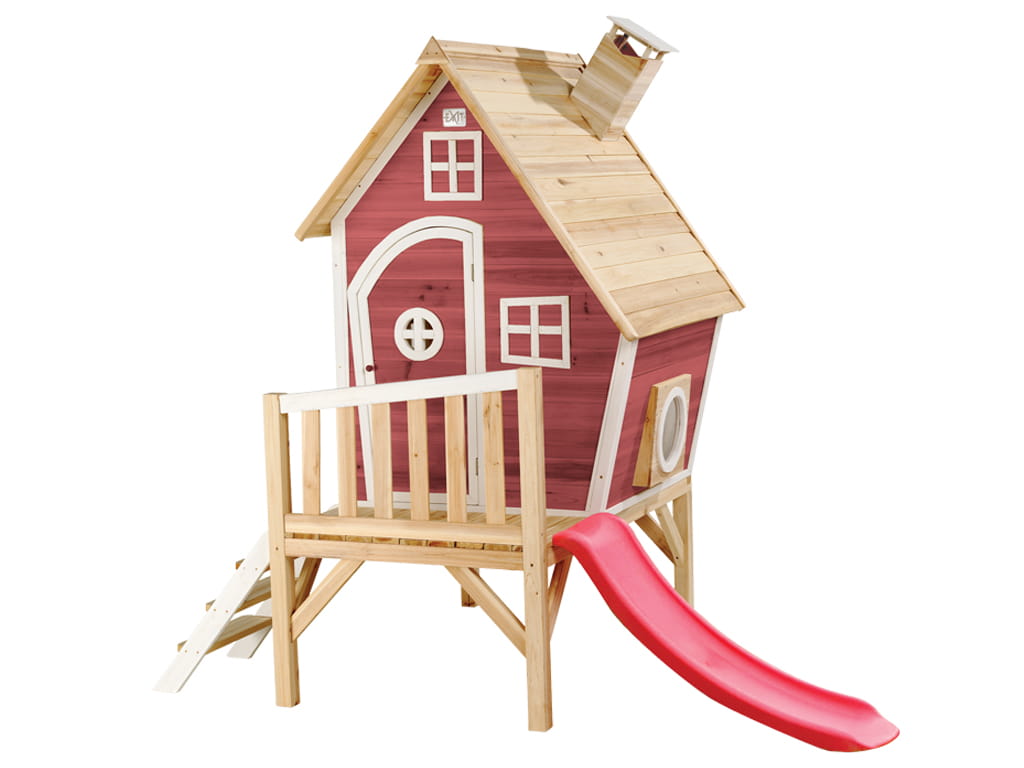 ΞΥΛΙΝΟ ΣΠΙΤΑΚΙ FANTASY ΚΟΚΚΙΝΟ 246X166X227 εκ.