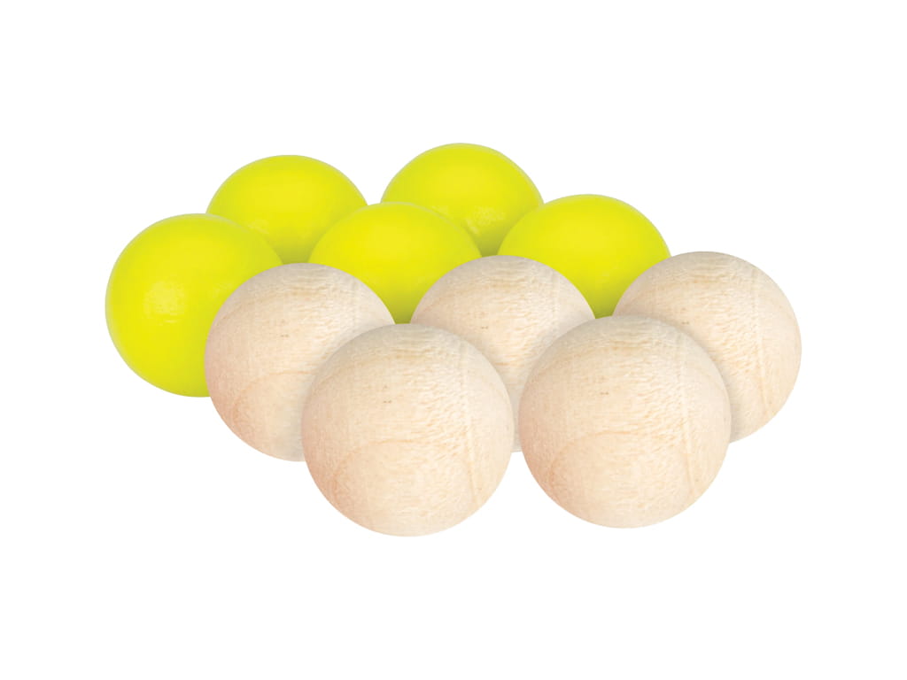 ΜΠΑΛΕΣ ΣΤΟΧΟΥ ΓΙΑ ΠΑΙΧΝΙΔΙ BOCCIA ΞΥΛΙΝΕΣ 10 τεμ.
