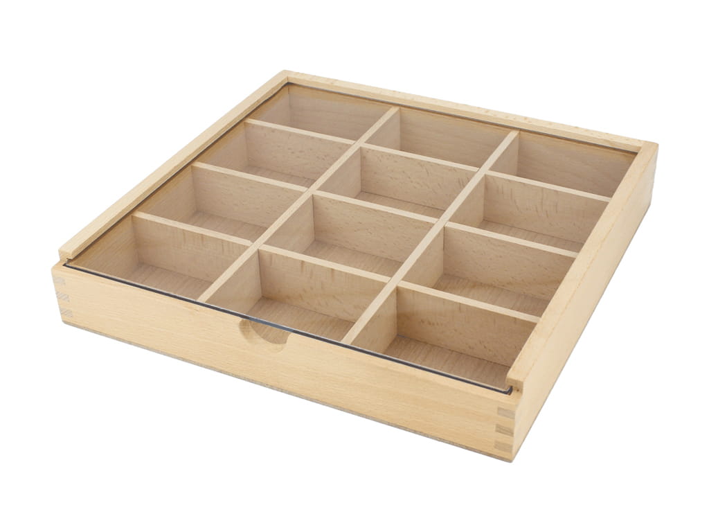 ΚΟΥΤΙ ΑΠΟΘΗΚΕΥΣΗΣ ΞΥΛΙΝΟ ΜΕ 12 ΧΩΡΙΣΜΑΤΑ