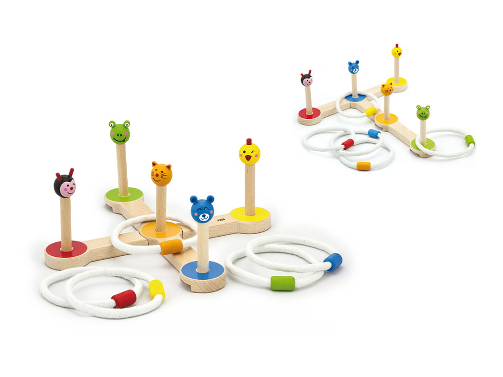 ΠΑΙΧΝΙΔΙ ΣΤΟΧΟΥ ΜΕ ΚΡΙΚΟΥΣ ΞΥΛΙΝΟ 28Χ28Χ11 εκ.