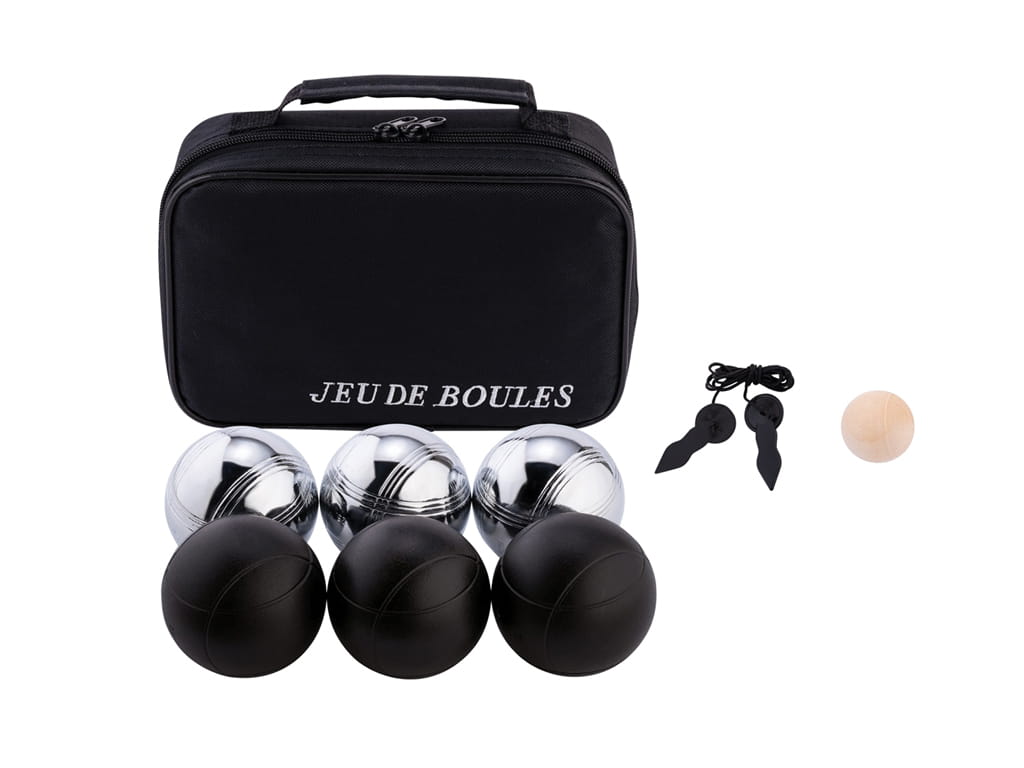 ΣΕΤ ΜΠΑΛΕΣ BOCCIA BLACK/SILVER 7,4 εκ. 720 γρ. 6 τεμ.