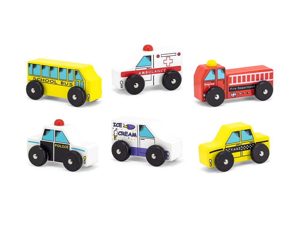 ΟΧΗΜΑΤΑ CITY ΞΥΛΙΝΑ 6 τεμ.