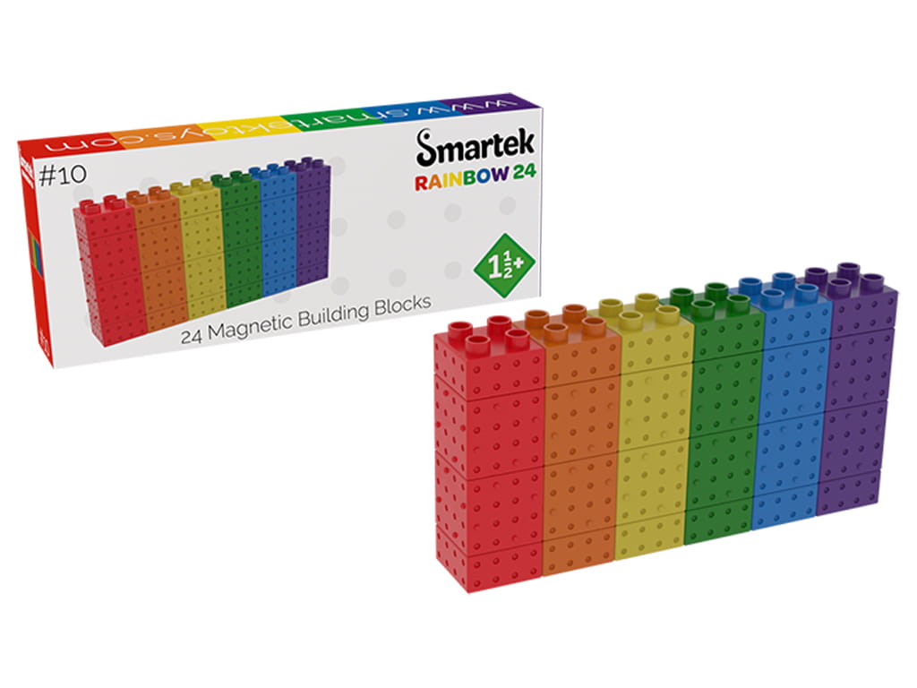 ΜΑΓΝΗΤΙΚΑ BLOCKS RAINBOW 24 τεμ.