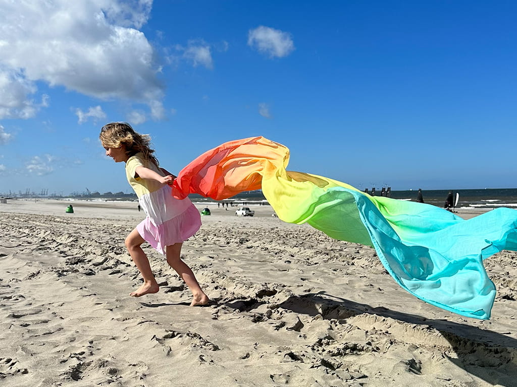 ΠΑΙΧΝΙΔΟΠΑΝΟ PASTEL RAINBOW 90X270 εκ.