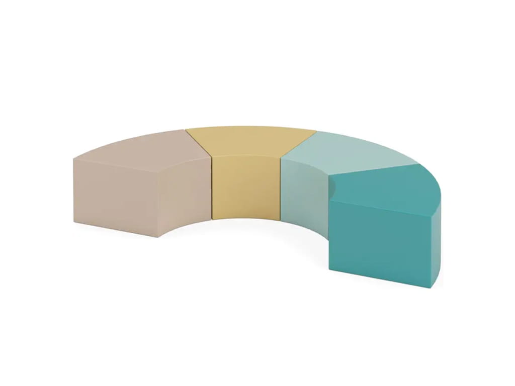 ΣΕΤ ΗΜΙΚΥΚΛΙΚΑ ΜΑΞΙΛΑΡΙΑ FOAM 4 τεμ. 65,5X45X30 εκ. (το κάθε ένα)