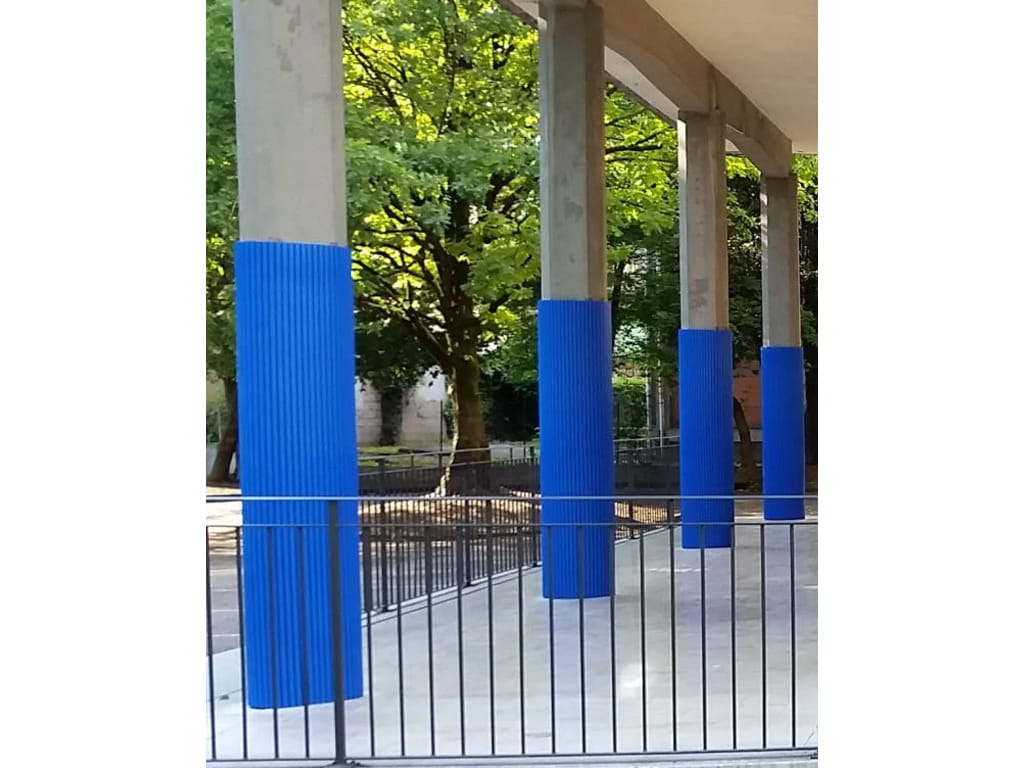 ΠΡΟΣΤΑΤΕΥΤΙΚΟ ΦΥΛΛΟ ΤΟΙΧΟΥ ΚΟΛΩΝΑΣ ΜΠΛΕ