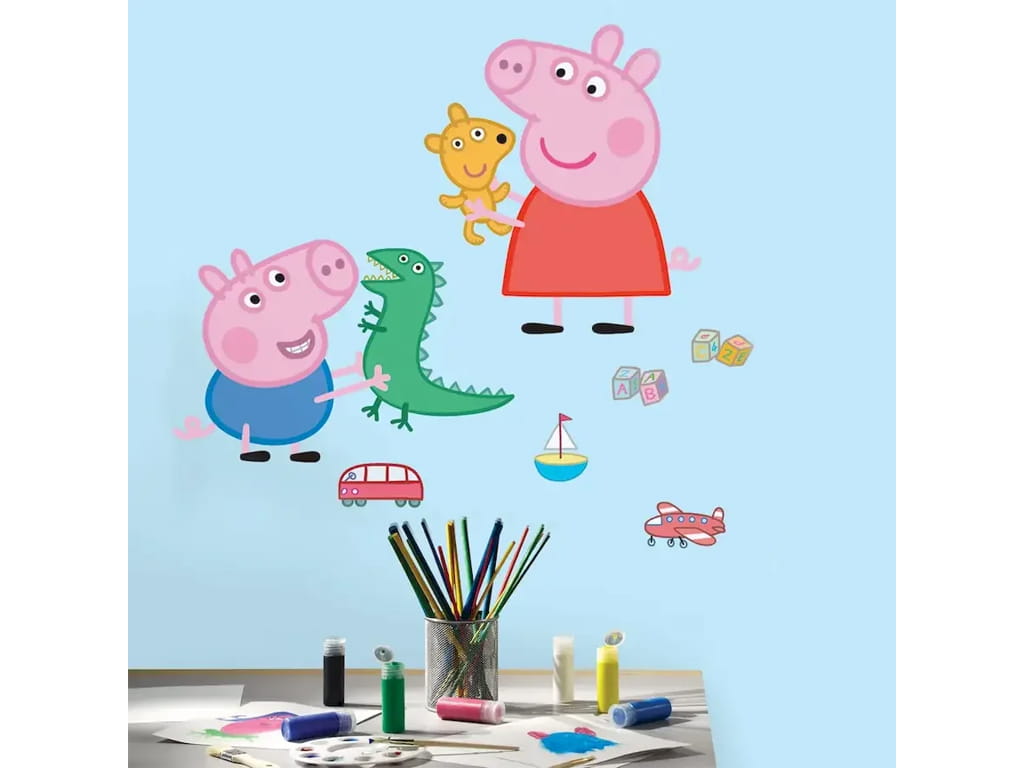 ΑΥΤΟΚΟΛΛΗΤΑ ΤΟΙΧΟΥ PEPPA PIG 8 τεμ.