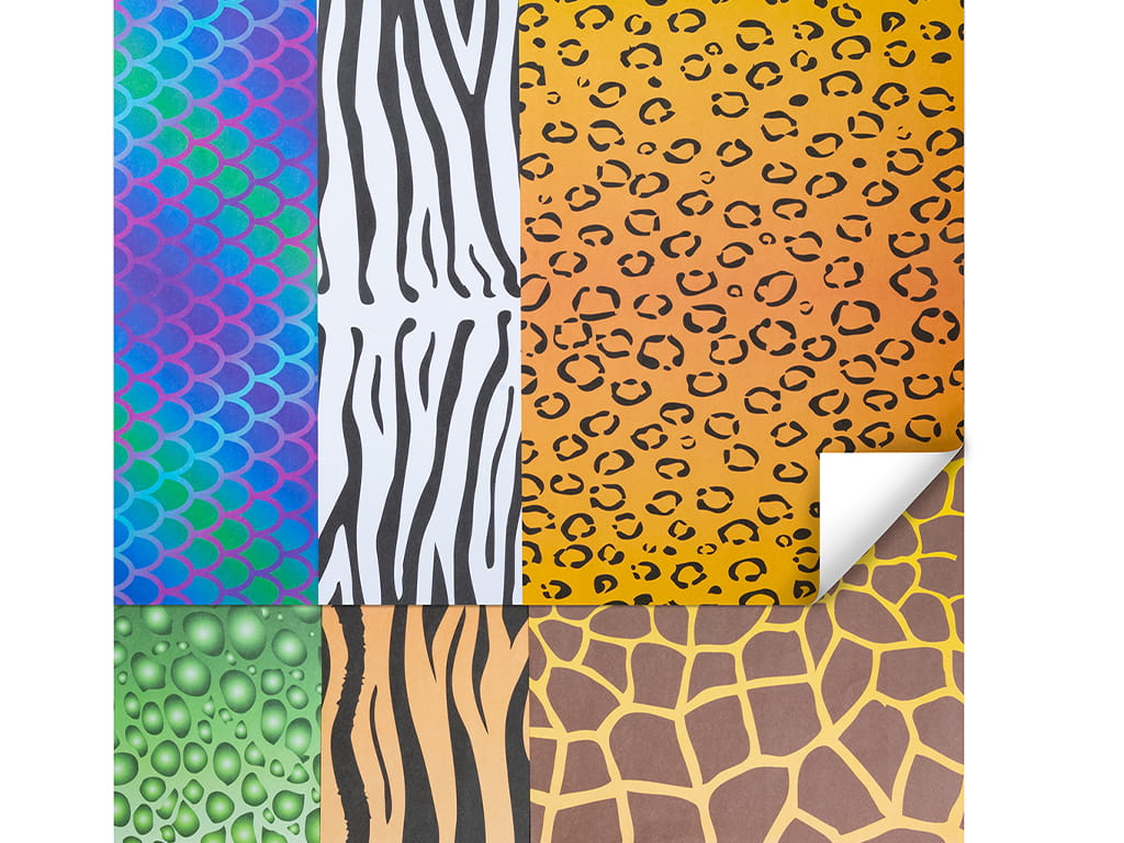 ΧΑΡΤΟΝΙΑ ANIMAL PRINT 40 τεμ. 21Χ29 εκ.